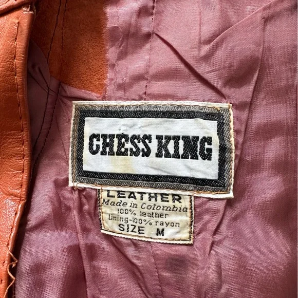 Sick vintage Brown Leather Vest - Picture 3 of 3